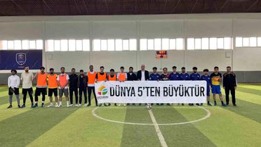 Erzurum'da mini dünya kupası etkinliği