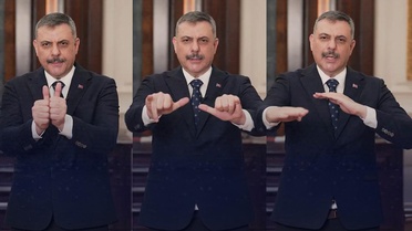 Bakan Çiftçi'den işaret diliyle anlamlı mesaj