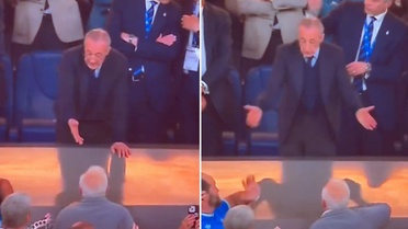 Real Madrid Başkanı Florentino Perez'e olay pankart! Ortalık bir anda karıştı