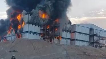 Kahramanmaraş'ta şantiyede yangın: 1 ölü, 6 yaralı