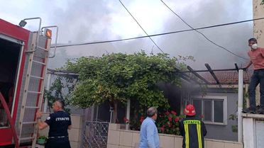 Çan'da Ahşap Ev Yangında Kullanılmaz Hale Geldi