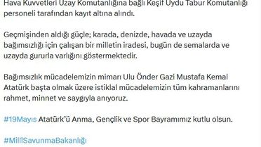 Türk Bayrağı Uzaydan Görüntülendi
