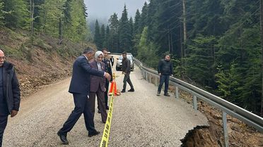 Ağlı'da Heyelan: Ulaşım Kontrollü Sağlanıyor
