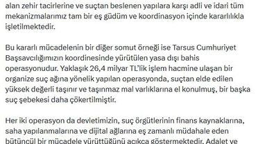 Adalet Bakanı'ndan iki büyük operasyon açıklaması