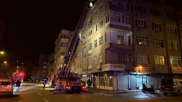 Kayseri'de Yangın Paniği