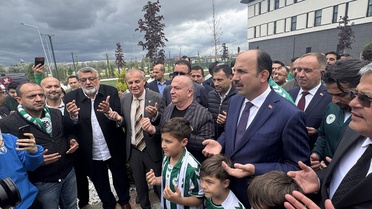 Final maçına çıkacak olan Konyaspor, Antalya'ya dualarla uğurlandı