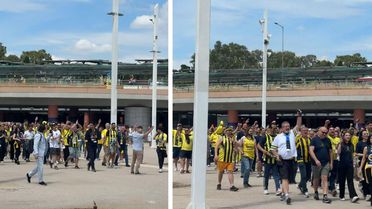 Fener taraftarından 'Mustafa Kemal’in askerleriyiz' tezahüratı