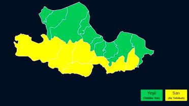 Samsun'da Kuvvetli Yağış Uyarısı