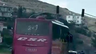 Hatay'da Tehlikeli Yolcu Otobüsü