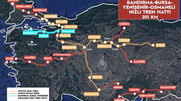 Bursa-Osmaneli Hızlı Tren Projesinde Sona Gelindi