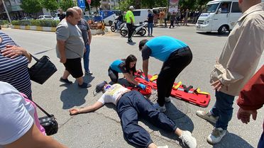 Nazilli'de Motosiklet Kazası