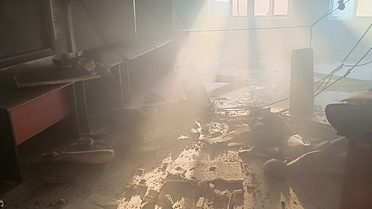 Pazaryeri MYO'da Yangın Çıktı