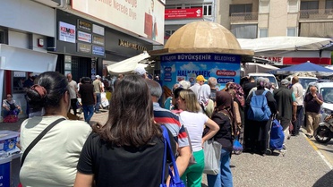 Aydın'da bayram öncesi Halk Ekmek yoğunluğu