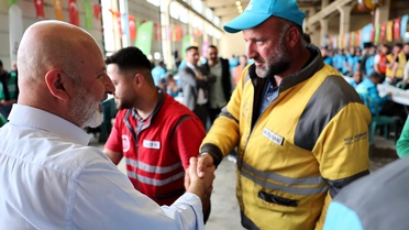 Başkan Çolakbayrakdar, personelle bayramlaştı