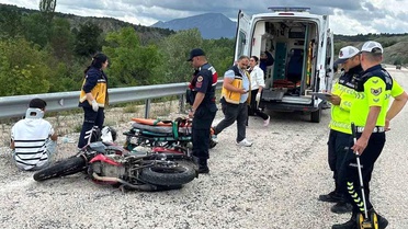 Gölpazarı'nda motosiklet kazası: 1 yaralı