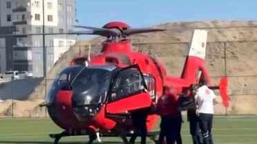 Darende'de Göğüs Ağrısı Olan Hasta Hava Ambulansıyla Sevk Edildi