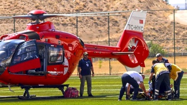 82 Yaşındaki Hasta Hava Ambulansıyla Sevk Edildi