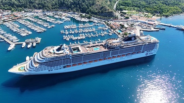 Kruvaziyerle Marmaris'e 3.786 Turist Geldi