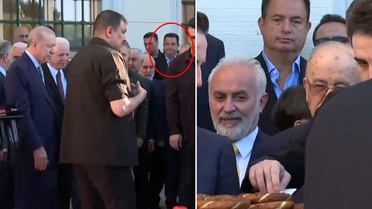 Cumhurbaşkanı Erdoğan'a bayram namazında Acun Ilıcalı da eşlik etti