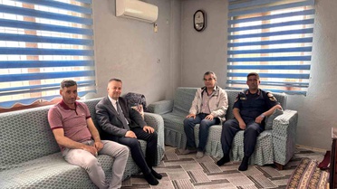 Karacasu'da şehit yakınları ve gazilere bayram ziyareti
