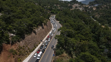Ölüdeniz'de Bayram Trafiği