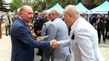 Çorum'da kent protokolü ve vatandaşlar bayramlaştı