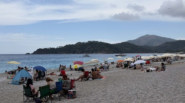 Ölüdeniz Plajı'nda Bayram Yoğunluğu