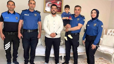 Gölbaşı'nda şehit ailelerine bayram ziyareti