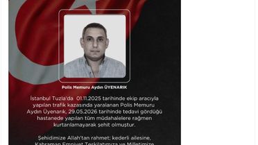 Trafik kazasında yaralanan polis şehit oldu