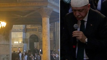 Cumhurbaşkanı Erdoğan, Ayasofya'da Kur'an-ı Kerim okudu