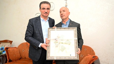 Vali Baruş'tan gazilere bayram ziyareti