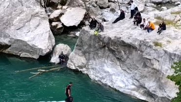 Kahramanmaraş'ta nehirde kaybolan şahıs için arama çalışmaları sürüyor