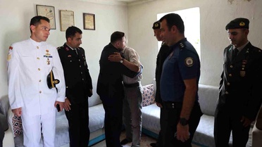 Gökçeada Kaymakamı gaziler ve şehit aileleriyle bayramlaştı