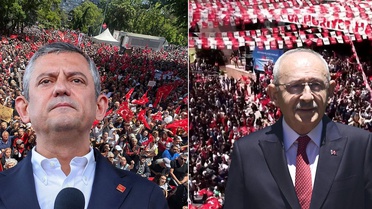Ankara'da iki ayrı CHP mitingi! Katılım farkı dikkat çekti