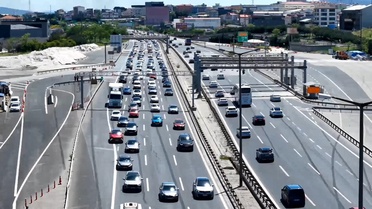 Çamlıca gişelerinde Kurban Bayramı yoğun trafiği