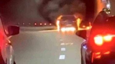 Troya Tüneli'nde Araç Yangını