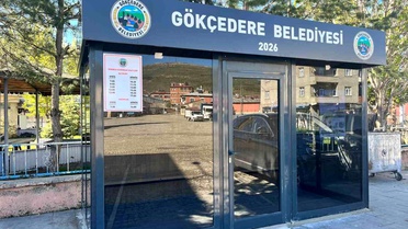 Gökçedere'ye modern minibüs durağı yapıldı