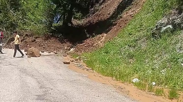 Amanos Dağları'nda Heyelan