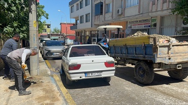 Osmaniye'de Sağanak Sonrası Temizlik Çalışmaları