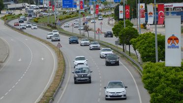 Havza'da Bayram Trafik Yoğunluğu