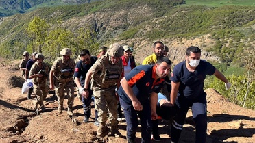 Ovacık'ta Sakatlanan Kadın Hastaneye Taşıdı