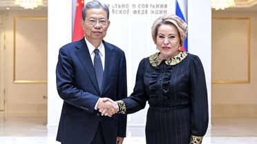 Zhao Leji, Rusya'da Resmi Ziyarette Bulundu