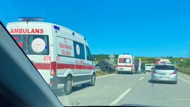 Bafra'da trafik kazası: 3 yaralı