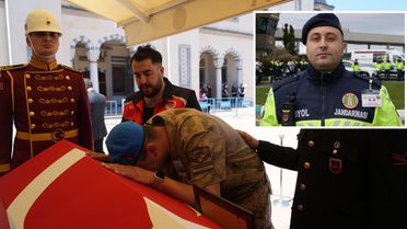 Görevi başında şehit düşen Yusuf Ergün, ebediyete uğurlandı