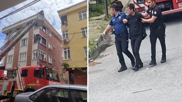 Sultangazi'de annesini rehin alan genç ağabeyinin ihbarıyla yakalandı