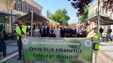 Edirne'de Çevre Haftası Kortej Yürüyüşü