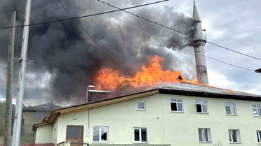 Kastamonu'da Cami Yangını