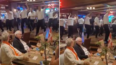 Alanya’da bir restoranda sergilenen performans turistleri şaşkına çevirdi