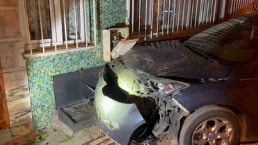 Alkollü Sürücü Kaza Yaptı, Gaz Kaçağı Oluştu
