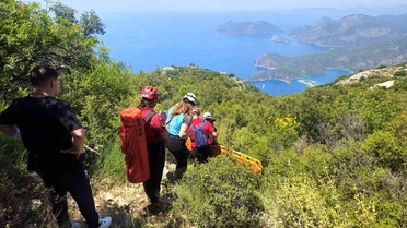 Fethiye'de Yamaç Paraşütü Kazası